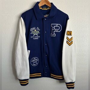 Polo Ralph Lauren Letterman Patched NY RL Athl. Div. Tennis Jacket Men’s Sizes